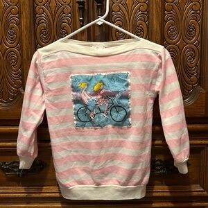 Vintage Breakout striped pullover graphic crewneck!